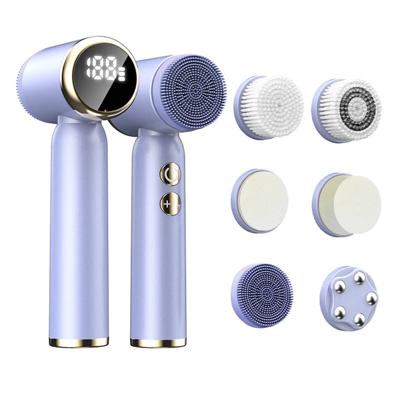 Brosse Nettoyante Visage - Exfoliante et Massante